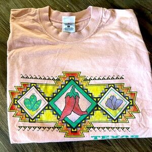 Mid cropped Vintage Texas Southwestern tshirt 90e